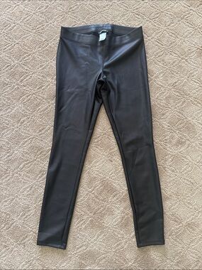 Express Black Faux Leather Leggings